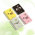 thumbnail image 2 of 4 Pcs Mini Carnet de Notes Carnet de Voyage Portable (Rose + Jaune + Gris + Noir), 2 of 9