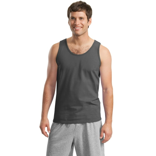 Gildan Men's 100 Percent Cotton U Neck Tank Top. 2200