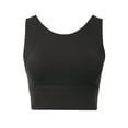 thumbnail image 4 of High Neck Sports Bra For Women Longline Medium Workout Crop Tank Tops Wirefree Padded Yoga Bra Gym Bra Teenager Crop Sports Bra Top Large Sports Bra Bra Workout Workout Women Clothes Yoga Bras for, 4 of 4