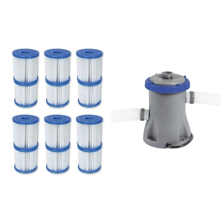 Type V/K 330 GPH Filter Cartridge (6 Pack) + Filter Pump System (Best Way To Clean System Of Weed)