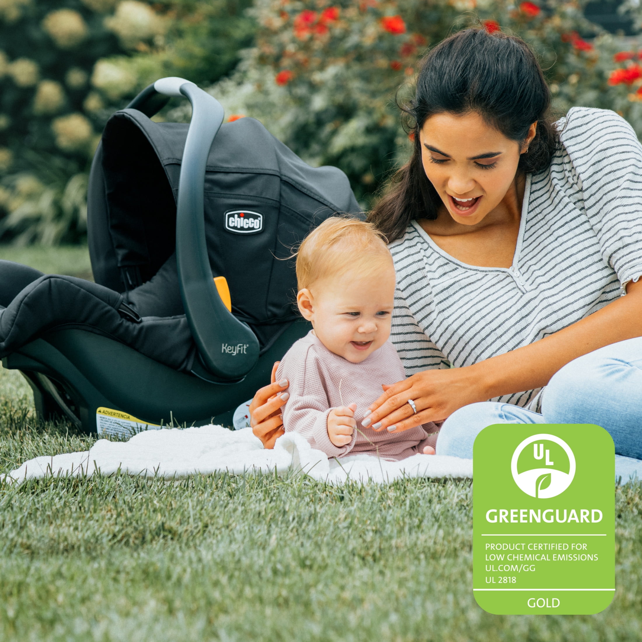 Chicco KeyFit ClearTex Infant Car Seat - Black (Black), New