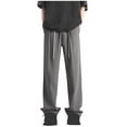 thumbnail image 2 of PuLe Men's Pants Cargo Pants for Men Work Elastic Waist Jogging Pants for Men Straight Fit Men's Trousers, 2 of 6