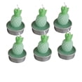 thumbnail image 1 of Ounissouiy Paquete de 6 suministros para decoración de tartas, feliz cumpleaños, hecho a mano, decoración de velas, adornos, utensilios para hornear Artesanía Azul Ounissouiy HA059502-02, 1 of 6