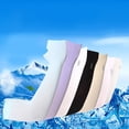 thumbnail image 2 of Outdoor Summer Ice Silk Sunscreen Riding Driving Arm Sleeve Cover Pink, 2 of 8