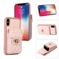 thumbnail image 2 of Wallet Case Designed for iPhone XS, iPhone X, with 6 Card Holder Slots RFID Blocking Shoulder Wallet Case Crossbody Strap Shockproof Leather Kickstand Phone Case For iPhone X/XS, Pink, 2 of 11