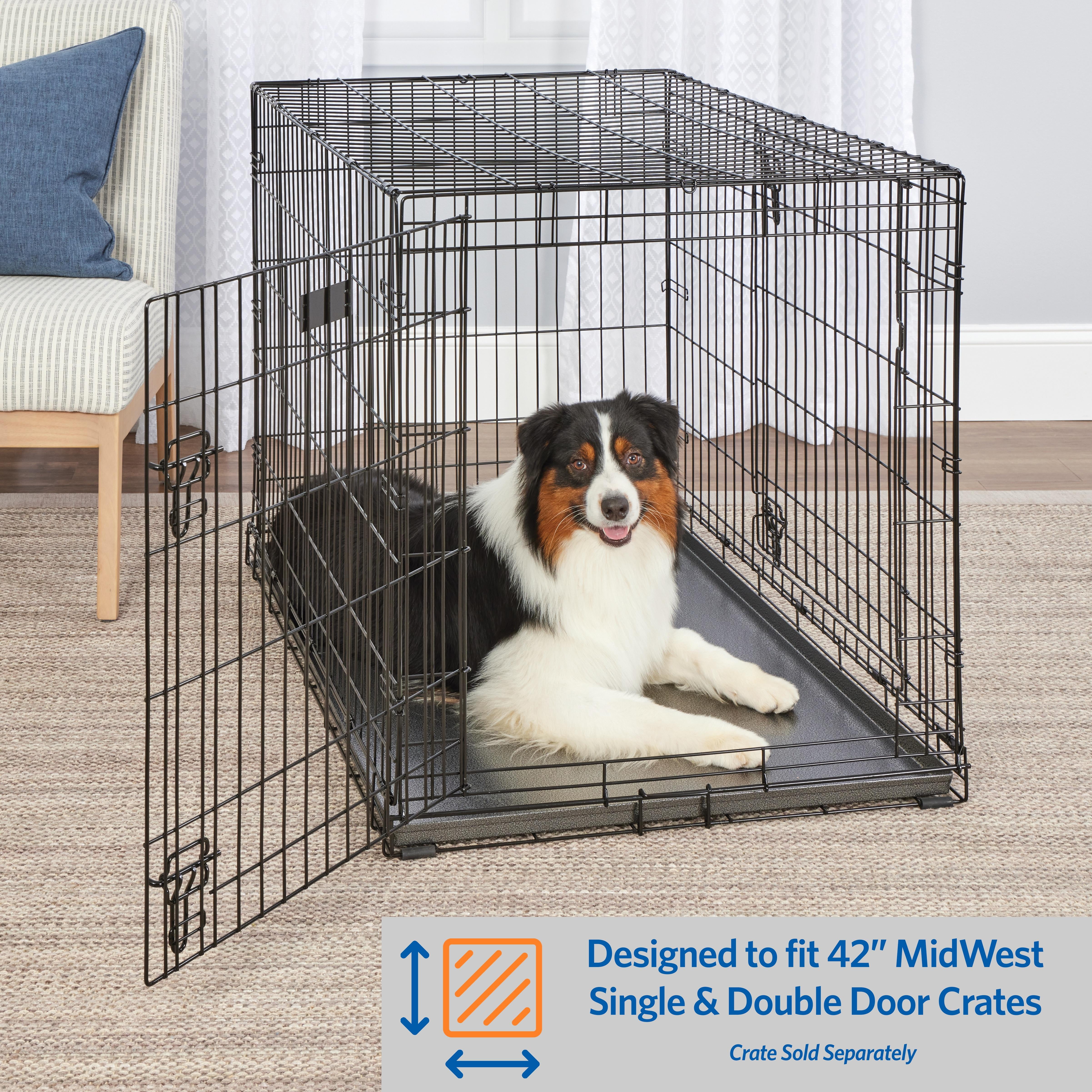 MidWest Homes for Pets Metal Dog Crate Replacement Pan; 42 inch