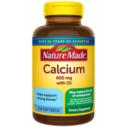 Nature Made Calcium 600Mg With Vitamin D 400 Iu Softgels - 100 Ea