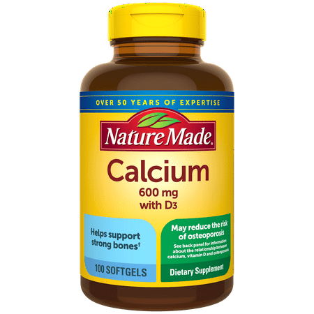 Nature Made Calcium 600Mg With Vitamin D 400 Iu Softgels - 100 Ea