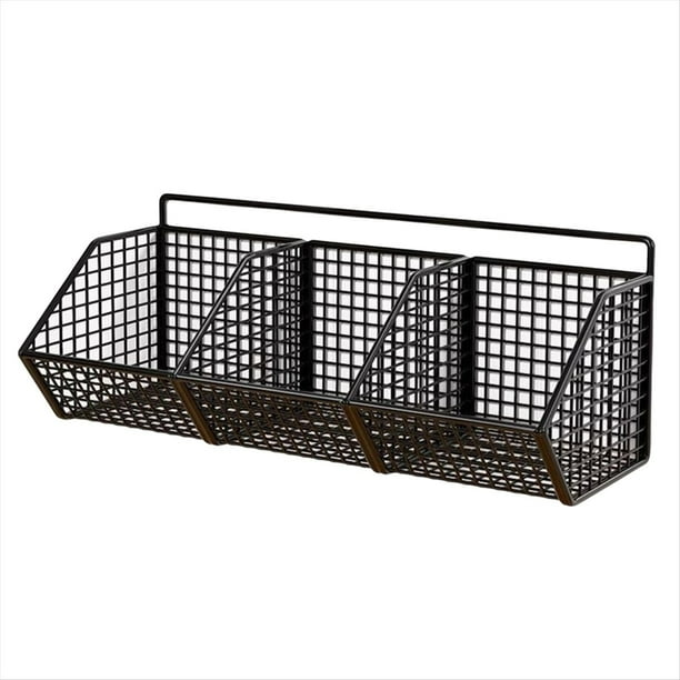 Estante de Cocina Montado en la Pared, Estante para Almacenamiento de Frutas y Verduras, Cesta de Drenaje de Pared Sin Perforaciones