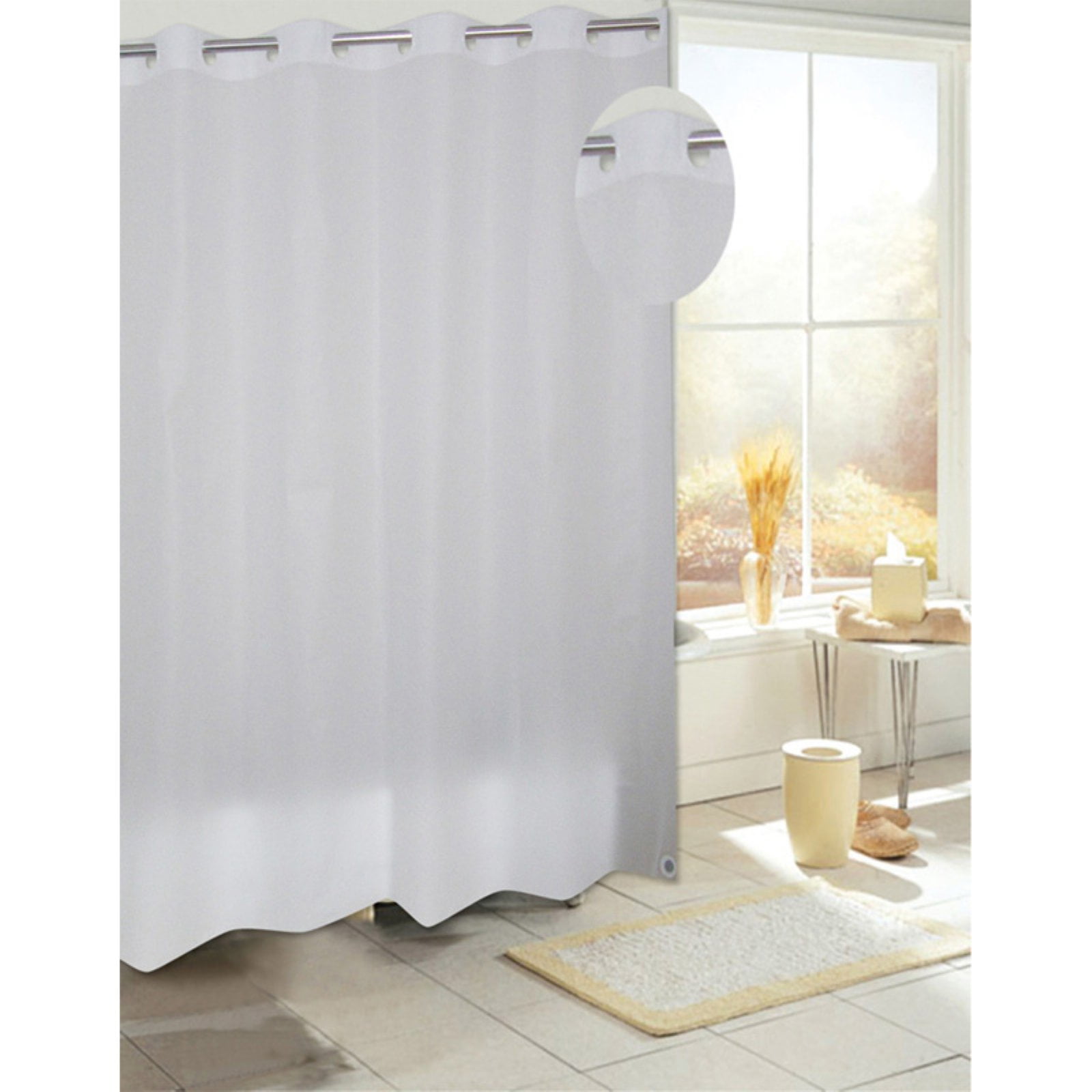 EZON® PEVA Shower Curtain in Frosty Clear