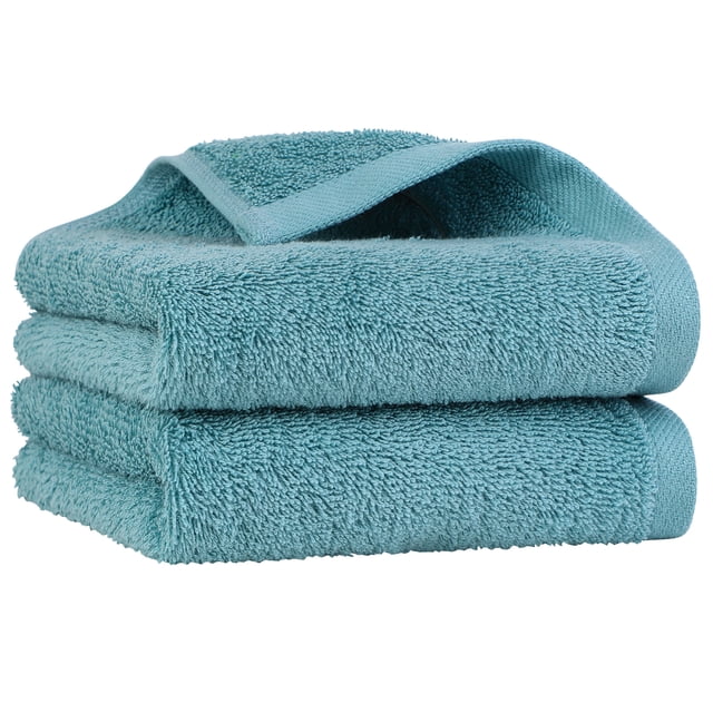 Unique Bargains 2PCS 100% Cotton Embroidered Hand Towels Absorbent 16'x30'