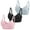 Black+Light Blue+Pink, variant on Womens Full Coverage Bralette Seamless Push Up No Underwire Supportive Bras Ladies 3 Pack Wireless V Neck Tshirt Lingerie L