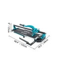 thumbnail image 2 of VEVOR 39 Inch Tile Cutter Single Rail Double Brackets Manual Tile Cutter 3/5 in Cap w/Precise Laser Manual Tile Cutter Tools for Precision Cutting (39 Inch), 2 of 9