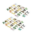 thumbnail image 3 of 52 parches de letras con forma de animal, coloridos, de la A a la Z, para bordado, planchado y decoración artesanal., 3 of 14