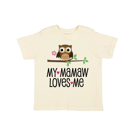 

Inktastic Mamaw Loves Me Grandchild Gift Gift Toddler Toddler Girl T-Shirt