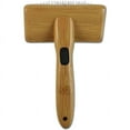 thumbnail image 3 of Bamboo Groom Slicker Brush with Stainless Steel Pins for Pets, Medium, 3 of 5