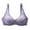 Purple, variant on Women's Sexy Lace Soft Cup Bra Transparent See Through Underwire Non-Padded Bras for Women Black for Size 95D