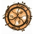 thumbnail image 4 of Meyda Tiffany 178827 Oak Leaf And Acorn 4 Light 20" Wide Semi-Flush Ceiling Fixture -, 4 of 7