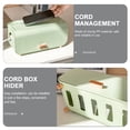 thumbnail image 5 of Plug Storage Box Charger Cord Cover Computer Organizer Phone for Desk Organizers Hider, 5 of 6