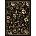 thumbnail image 1 of Home Dynamix Tapis Amell Optimum 7'10" Tapis Traditionnel Rond, Noir/burgundy/ivoire, 1 of 1