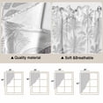 thumbnail image 3 of Palm Trees Kitchen Window Curtains, Swag Curtains Valance for Bedroom Living Room Bathroom, Black Grey Tropical Plants Summer Forest Rod Pocket Window Treatment Curtain Block Drapes 2 Panels 36"x63", 3 of 9