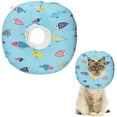 thumbnail image 1 of Pet Cone Collar Cat Recovery Collar Pet Protective Elizabeth Collar Adjustable Pet E Collar Soft Cotton Cone Anti Licking Anti Bite Collar Quick Healing After Surgery for Cat Dog,Light Blue,L, 1 of 8