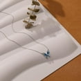 thumbnail image 5 of Cute Butterfly Necklaces for Women 14K Gold Plated Blue Enamel Butterfly Insect Choker Pendant Necklace 925 Sterling Silver CZ Charm Chain Necklace Jewelry Christmas Gifts to Daughter, 5 of 6