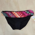 thumbnail image 4 of Kenneth Cole BLACK/MULTI Reaction Printed Fold Over Bikini Swim Bottom, US Large, 4 of 4