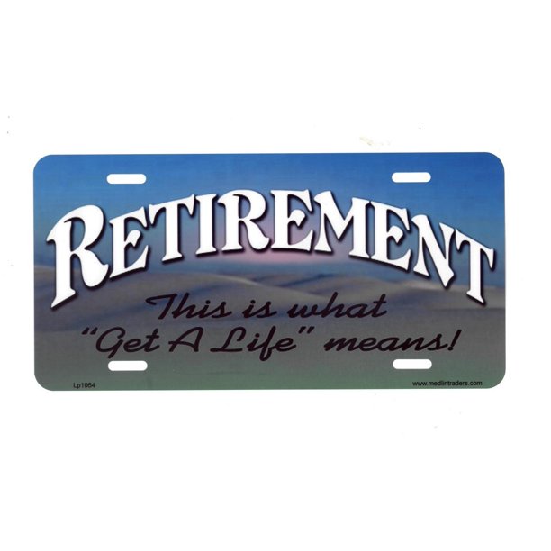 Retirement License Plate LP1064