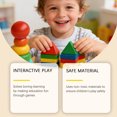 thumbnail image 4 of Dowmoo Educational Geometric Five Columns Toy Set, 48Pcs For Preschool Learning, Fine Motor Skills Development For Toddlers Ages 2+, 4 of 9