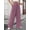 Purple, variant on FUNUONY Wide Leg Pants for Women High Waisted Palazzo Pants Work Casual Flowy Loose Trousers with Pockets Women's Solid Color Ribbed Brushed Elastic Waist Casual Pants Black L