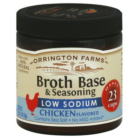 Orrington Farms® Low Sodium Chicken Flavored Broth Base & Seasoning 5 oz.
