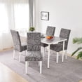 thumbnail image 5 of Dining Chair Covers Set of 4 Stretch Spandex Dining Room Chair Covers Parsons Chair Slipcovers Dining Chair Protector Anti-dust Chair Seat Protector for Dining Room Hotel, Kitchen, Party, 5 of 6
