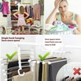 thumbnail image 6 of Multi-Layer Clothes Hanger, 5 in 1 Space Saving Stainless Steel Pant Hanger Rack, Horizontal Vertical Clothing Hanger for Jeans Trousers Closet Organizer, 6 of 8