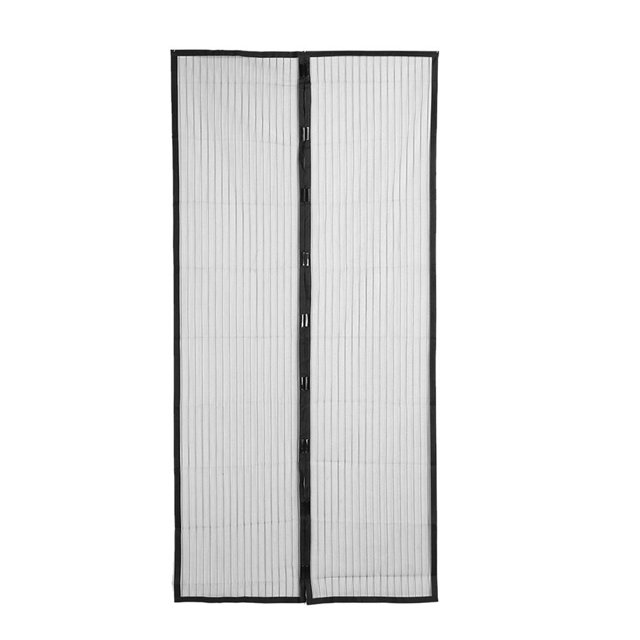 Btafrte Pantalla Puerta Red Malla Magnética Cortina Insectos Antimosquitos (negro / 100X210cm)