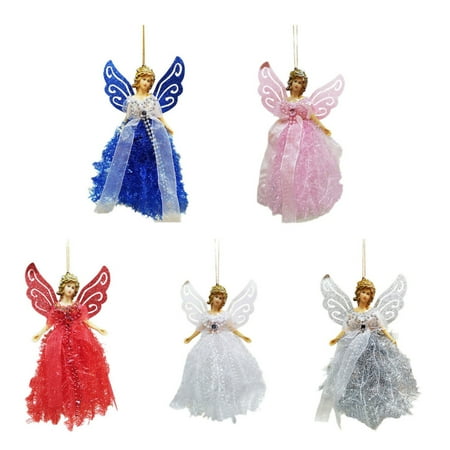 

Christmas Fabric Doll Pendant Light Portable Doll Pendant Christmas Tree Hanging Decor Pink