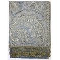 thumbnail image 3 of Luxurious Double Layered Jacquard Big Paisley Pashmina Shawl Wrap Scarf, 3 of 7