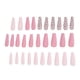 thumbnail image 1 of Juego de 30 puntas de uñas postizas Ticfox cobertura completa tipo largo, 1 of 14
