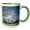 Green/White, variant on 3drose, Usa, Tennessee. the Hermitage. Jacksons Tomb with Dogwood Trees., 11oz Magic Transforming Mug