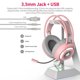 thumbnail image 5 of Ajust Cable de juego Ajazz Auriculares Estéreo Auriculares Estéreo Cancelación de ruido Suministro Portátil PVC Diadema Auricular Para PC Pink Pink 3.5mm Sweethay EL005313-01B, 5 of 7