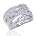 thumbnail image 4 of Lafonn Pave Glam Sterling Silver Platinum Plated Lassire Simulated Diamond Ring (2.37 CTTW), 4 of 5