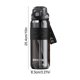thumbnail image 3 of Hervidor Deportivo Para Exteriores, Calentador De Agua De Gran Capacidad, Plstico Libre De Bpa, Incluye Pajita, Tapa Con Cierre De Un Clic, Ideal Para Senderismo, Acampada, Viajes Y, UKHBMC, 3 of 9