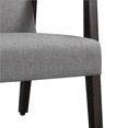 thumbnail image 4 of Yaheetech 2pcs Modern Fabric Accent Armchair with Rubber Wood Legs, Dark Gray, 4 of 7