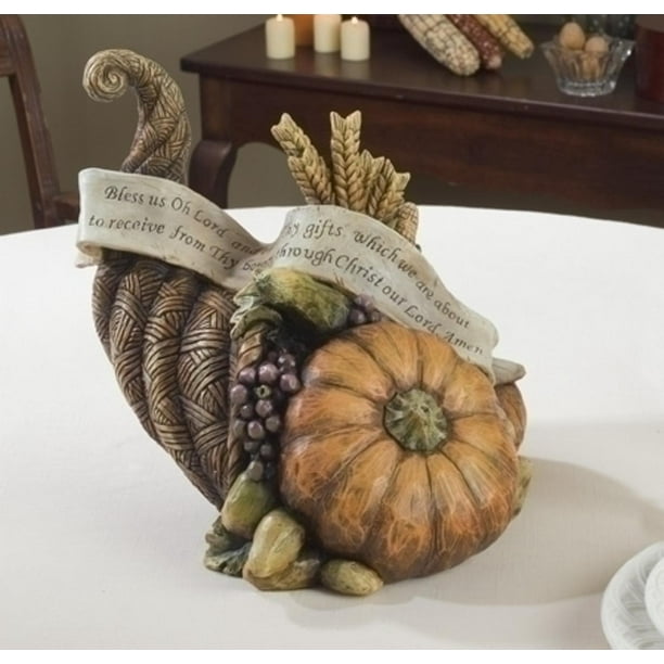 Harvest Collection Thanksgiving Pumpkin Cornucopia Table ...