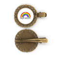 thumbnail image 1 of Barrette Épingle à Cheveux Arc-en-Ciel Égalité Différence de Genre et Identité, 1 of 3
