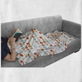 thumbnail image 6 of Geometric Soft Flannel Fleece Blanket, Simplistic Colorful Circles Rings Ovals Rounds Baby Nursery Kids Playroom Design, Cozy Plush for Indoor and Outdoor Use, 70" x 90", Multicolor, by Ambesonne, 6 of 6