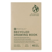 Pentalic Recycled Drawing Book - 8-1/2" x 5-1/2"