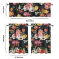 thumbnail image 6 of Kitchen Curtains and Valance Set 36 Inch Tier Pioneer Colorful Floral 3 Pieces Set Dining Room Small Curtain Drapes Cafe Curtains Valance for Home Decor Rod Pocket, 6 of 6