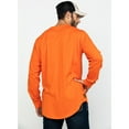 thumbnail image 2 of Hawx Men's Logo Long Sleeve Work T-Shirt Big Orange 3X, 2 of 6