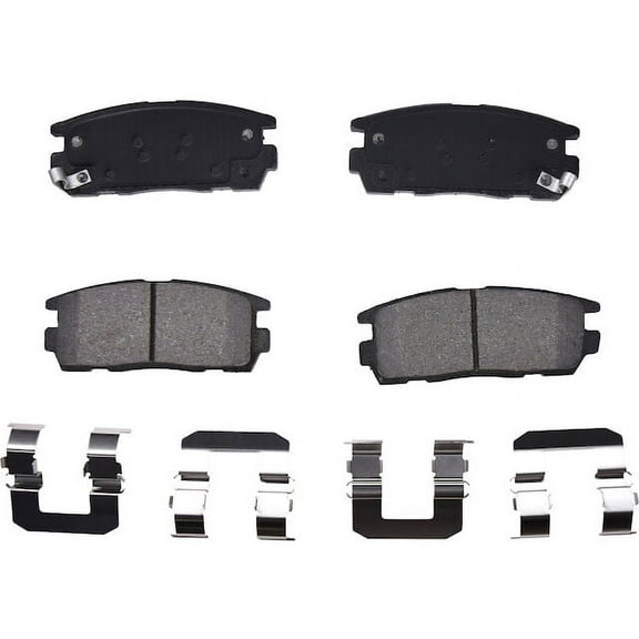 Rear Brake Pad Set - Compatible with 2007 - 2017 Chevy Equinox 2008 2009 2010 2011 2012 2013 2014 2015 2016